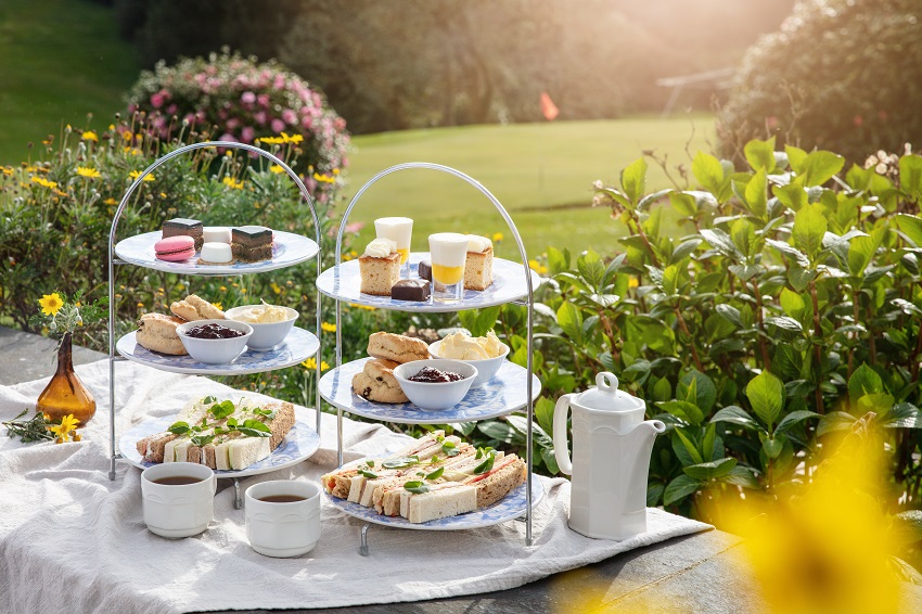 Afternoon Tea at Budock Vean Hotel Cornwall