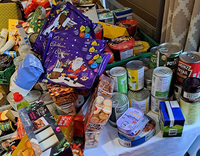 golf food bank collection