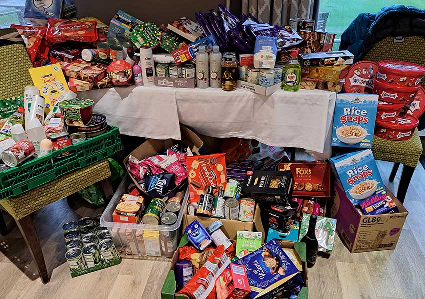 golf food bank collection