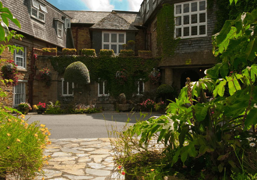 Budock Vean Front Entrance Budock Vean Front Entrance | Cornwall | UK