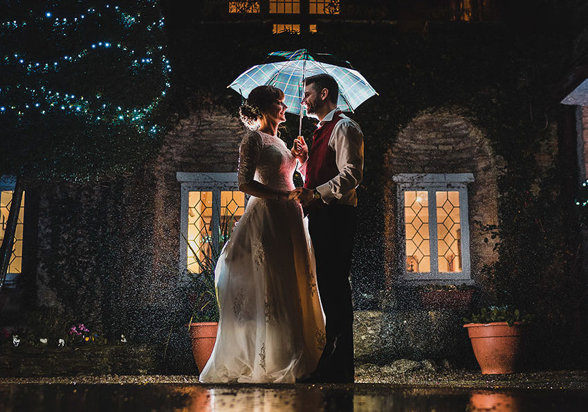 Weddings at Budock Vean Cornwall night shot